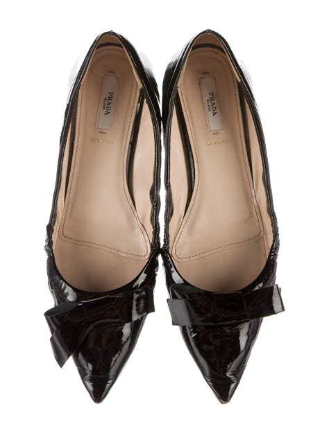 prada pointed toe flats.